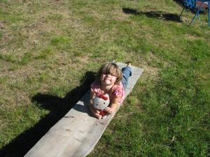Little Bit on her teeter totter.