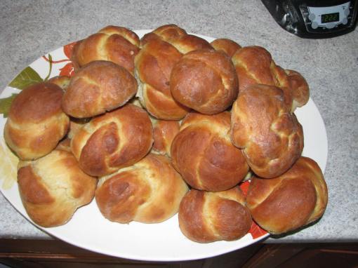 The whole batch, 1 braid and 16 knots.