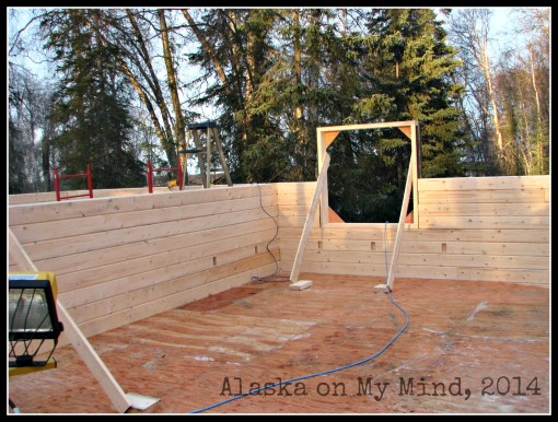 inside of the cabin which will be one of the two bedrooms