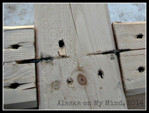 spline detail of how logs are joined together