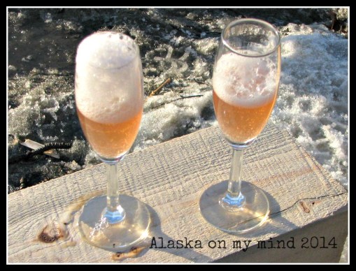 A very fizzy rhubarb wine!