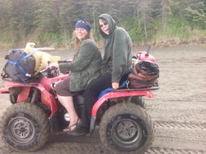 Photo credit: Niki P Moira and Annie 4-wheeling it.