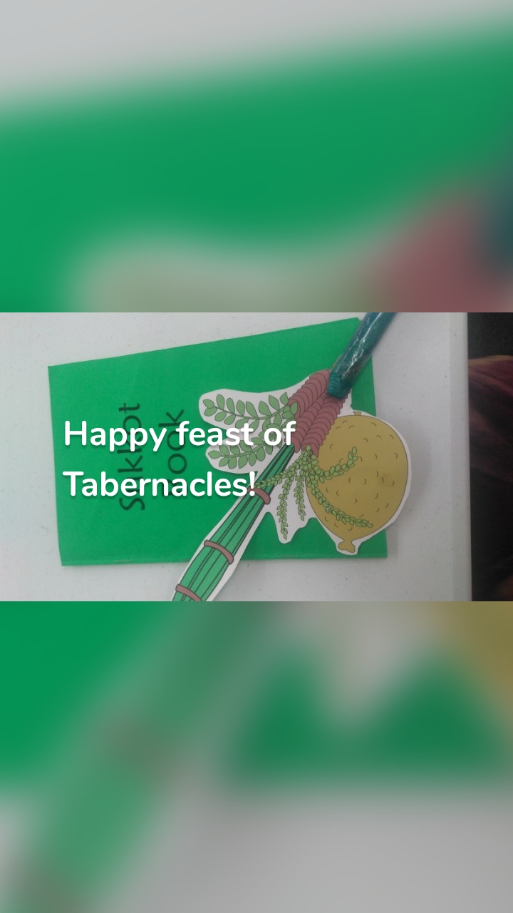 Happy feast of Tabernacles!