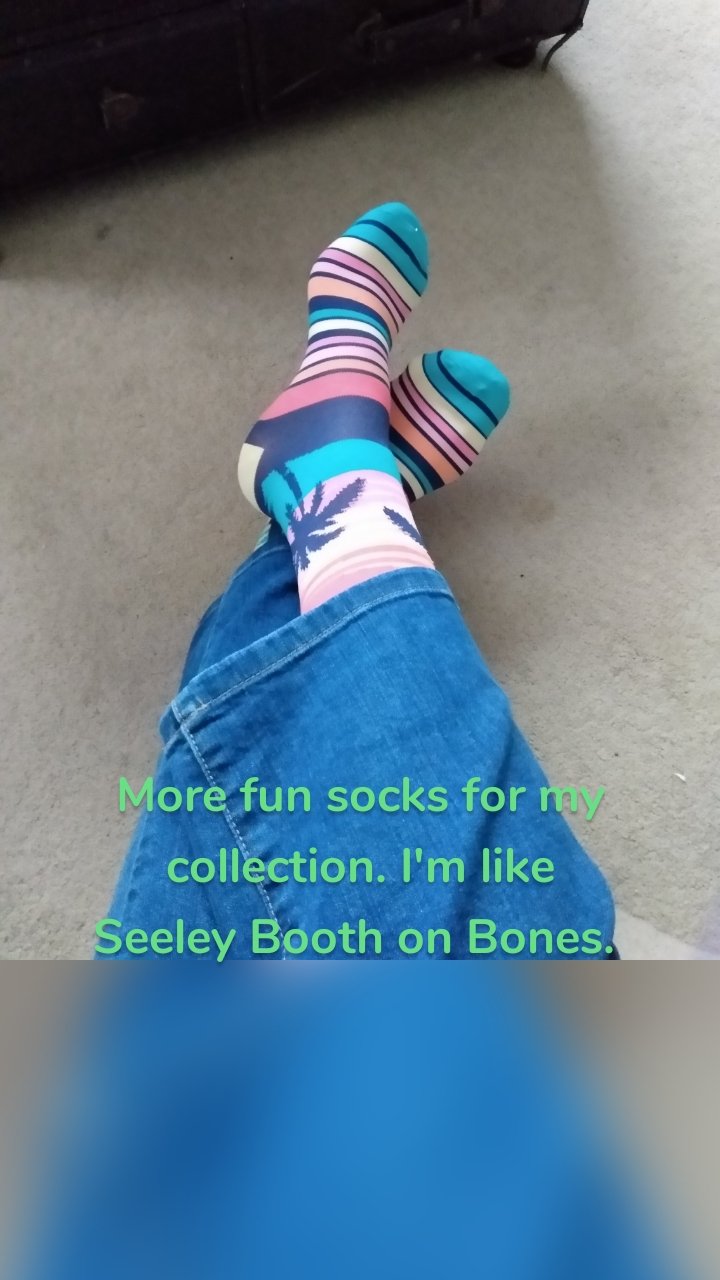 


More fun socks for my collection. I'm like Seeley Booth on Bones. 