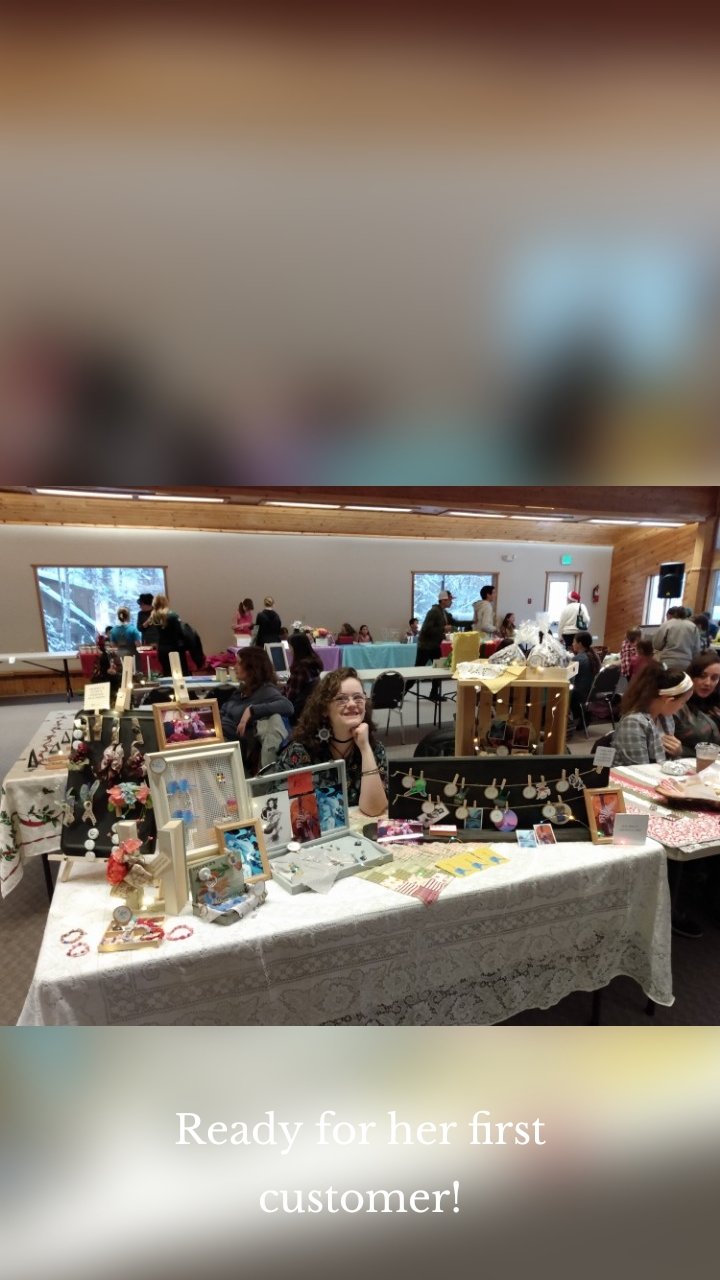 











Ready for her first customer!