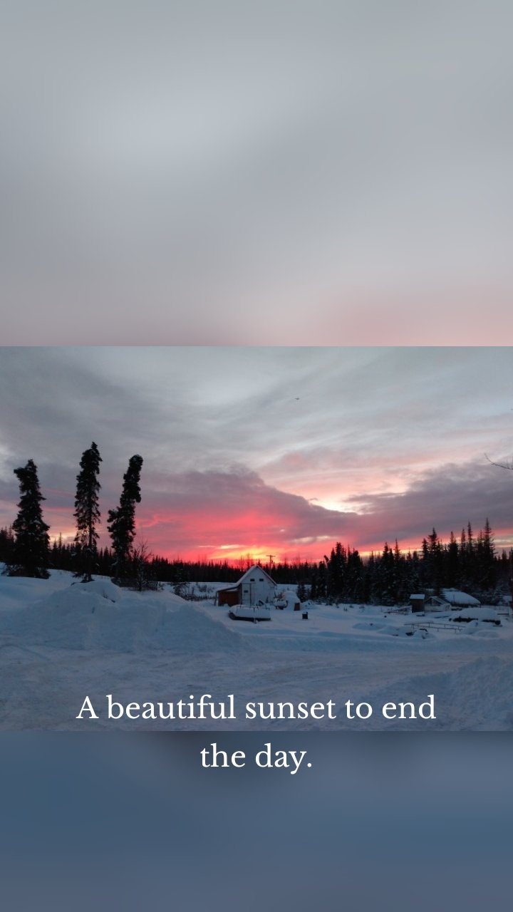 A beautiful sunset to end the day.