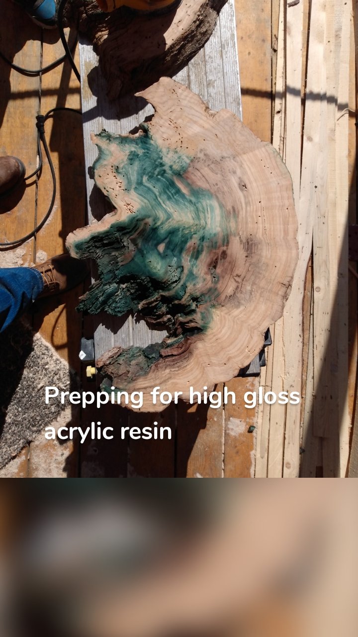

Prepping for high gloss acrylic resin 