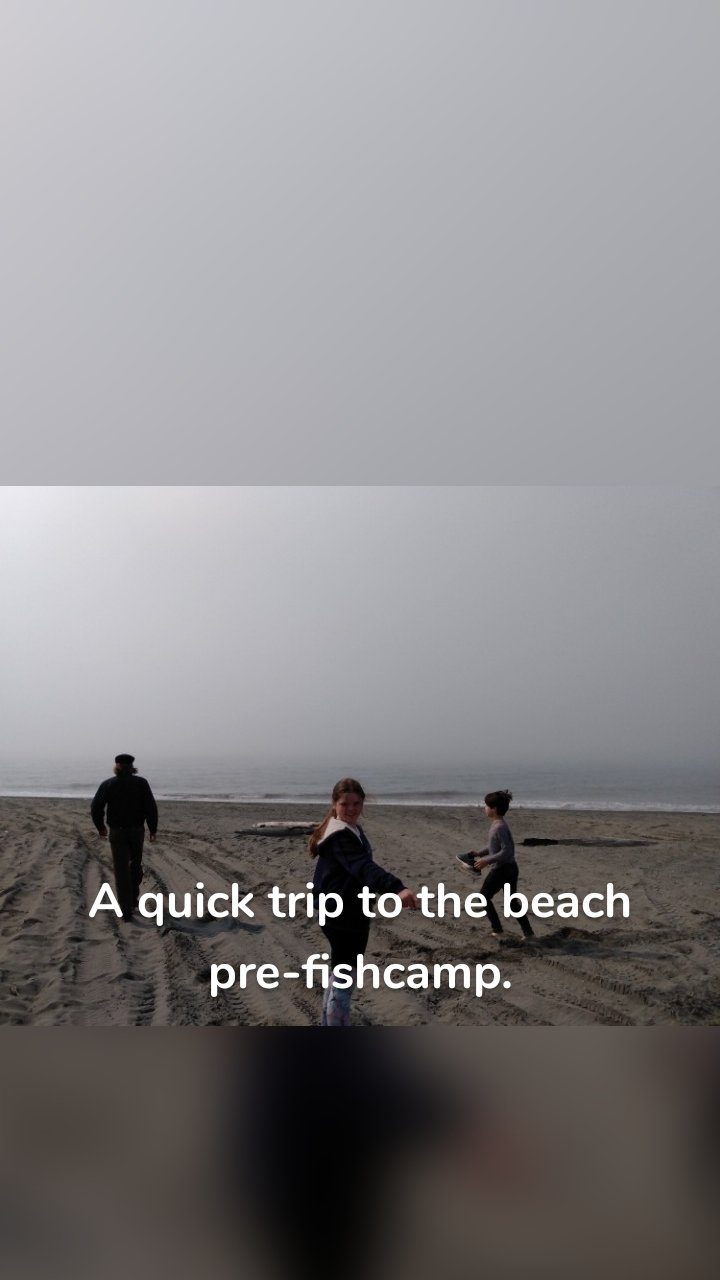 A quick trip to the beach pre-fishcamp.