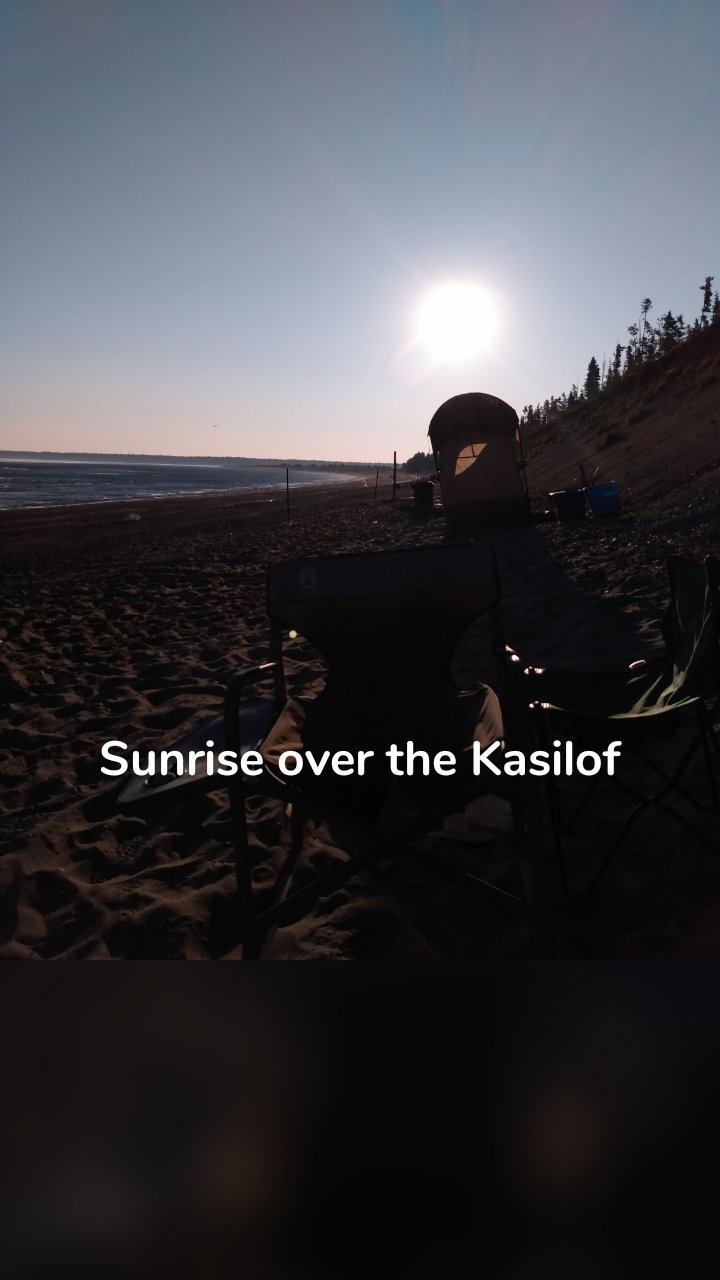 Sunrise over the Kasilof
