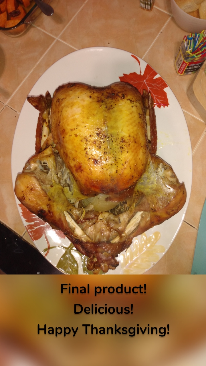 








Final product!
Delicious!
Happy Thanksgiving!