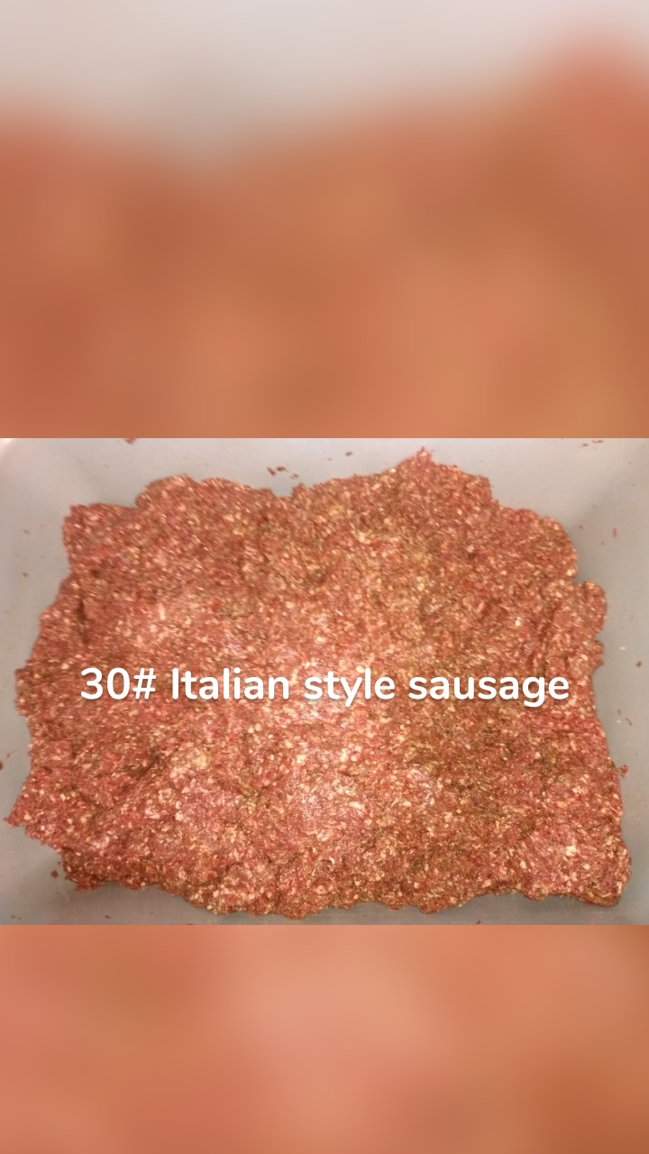 30# Italian style sausage