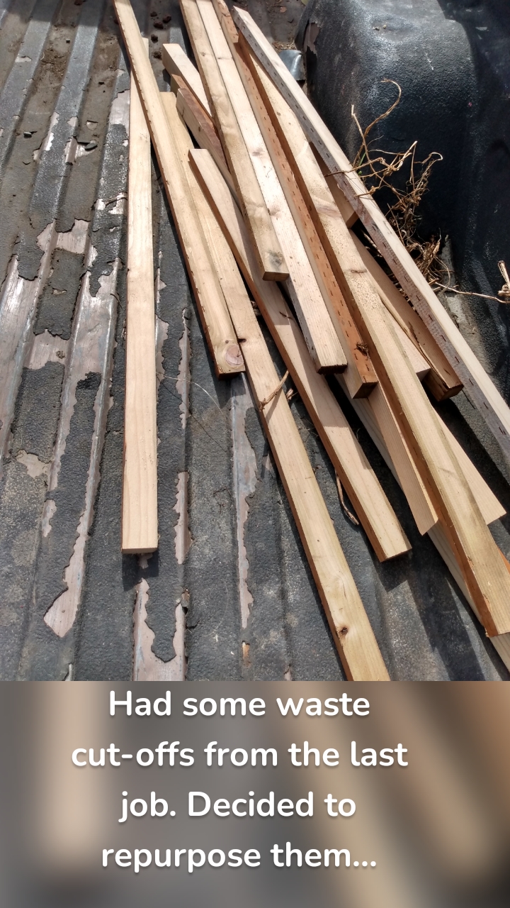 Had some waste cut-offs from the last job. Decided to repurpose them...