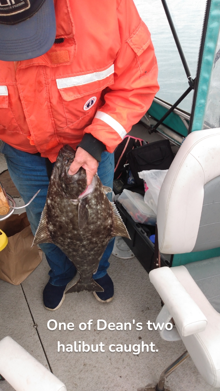 One of Dean's two halibut caught. 