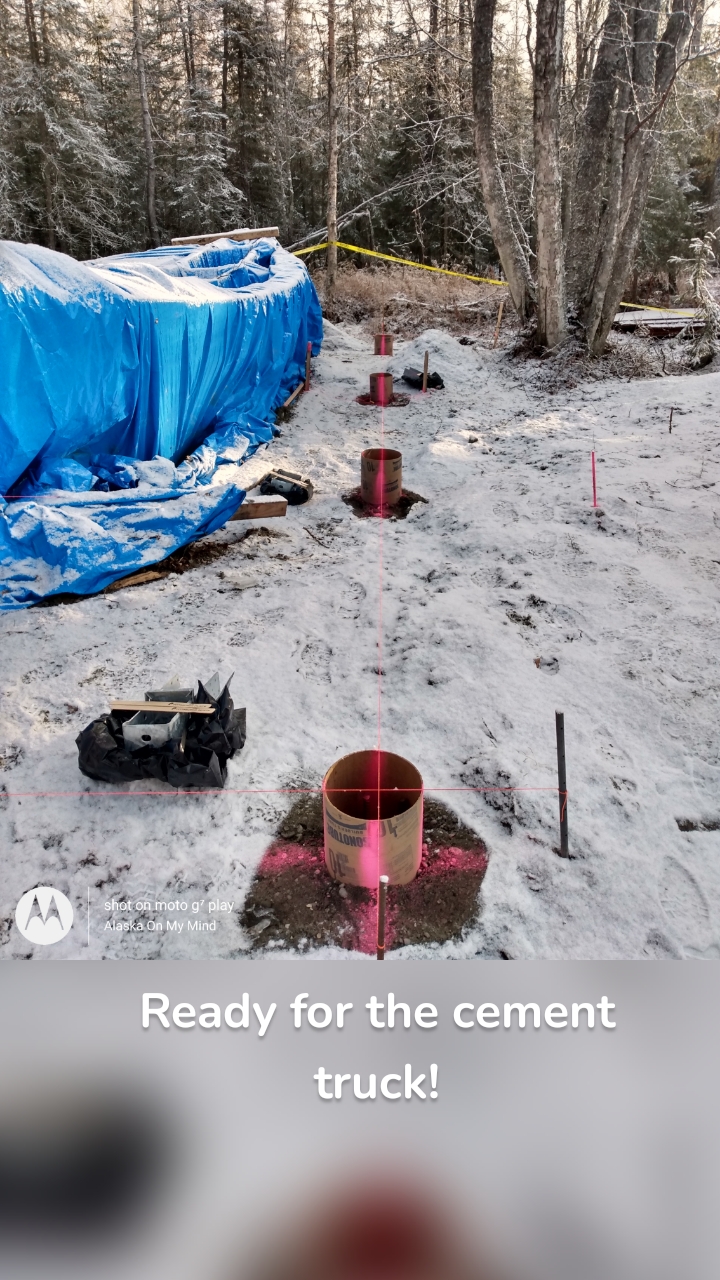 Ready for the cement truck!