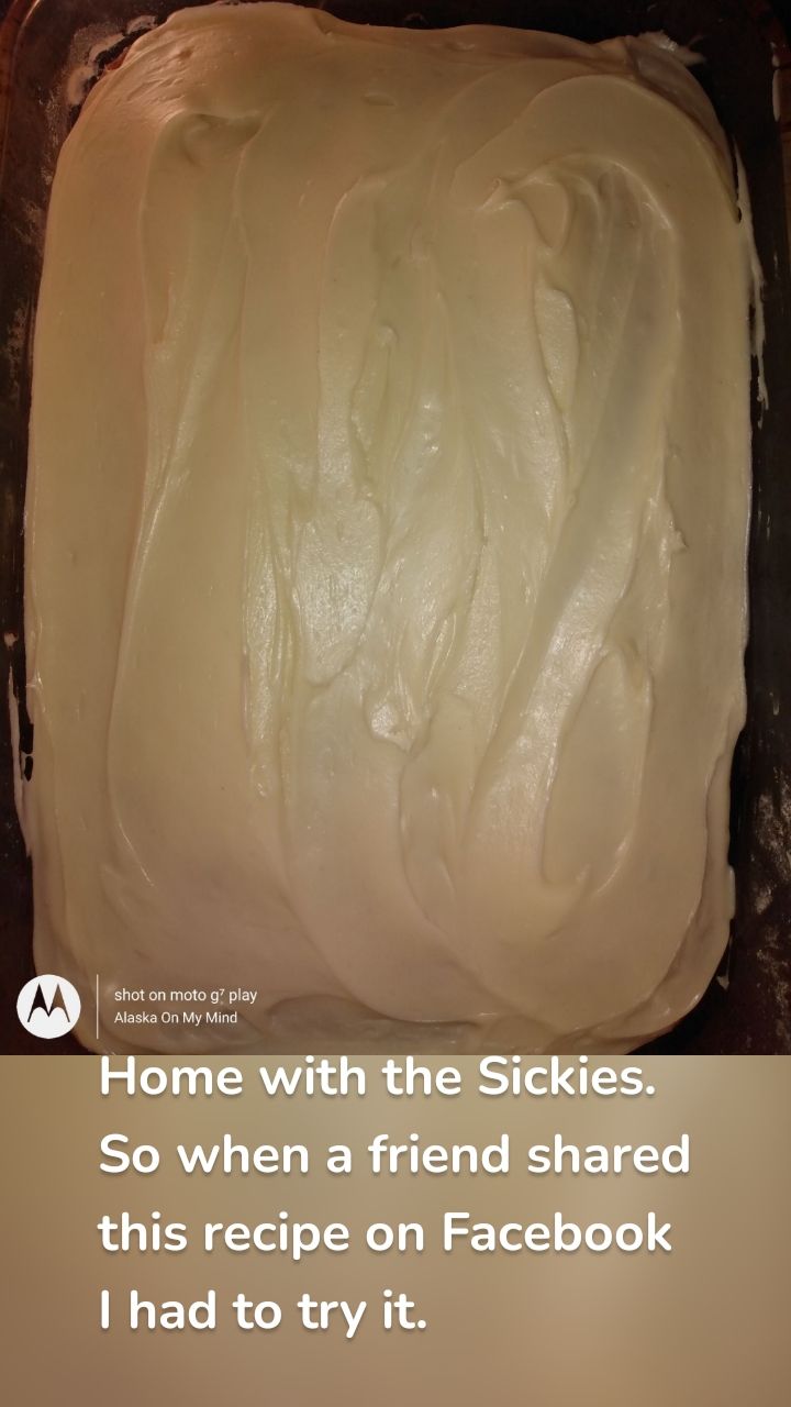 Home with the Sickies. So when a friend shared this recipe on Facebook I had to try it.